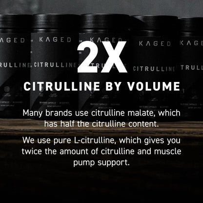 Kaged L-Citrulline Powder | Nitric Oxide Booster | Enhanced Pumps | Improve Muscle Vascularity | Supplements for Men & Women | Unflavored | 100 Servings