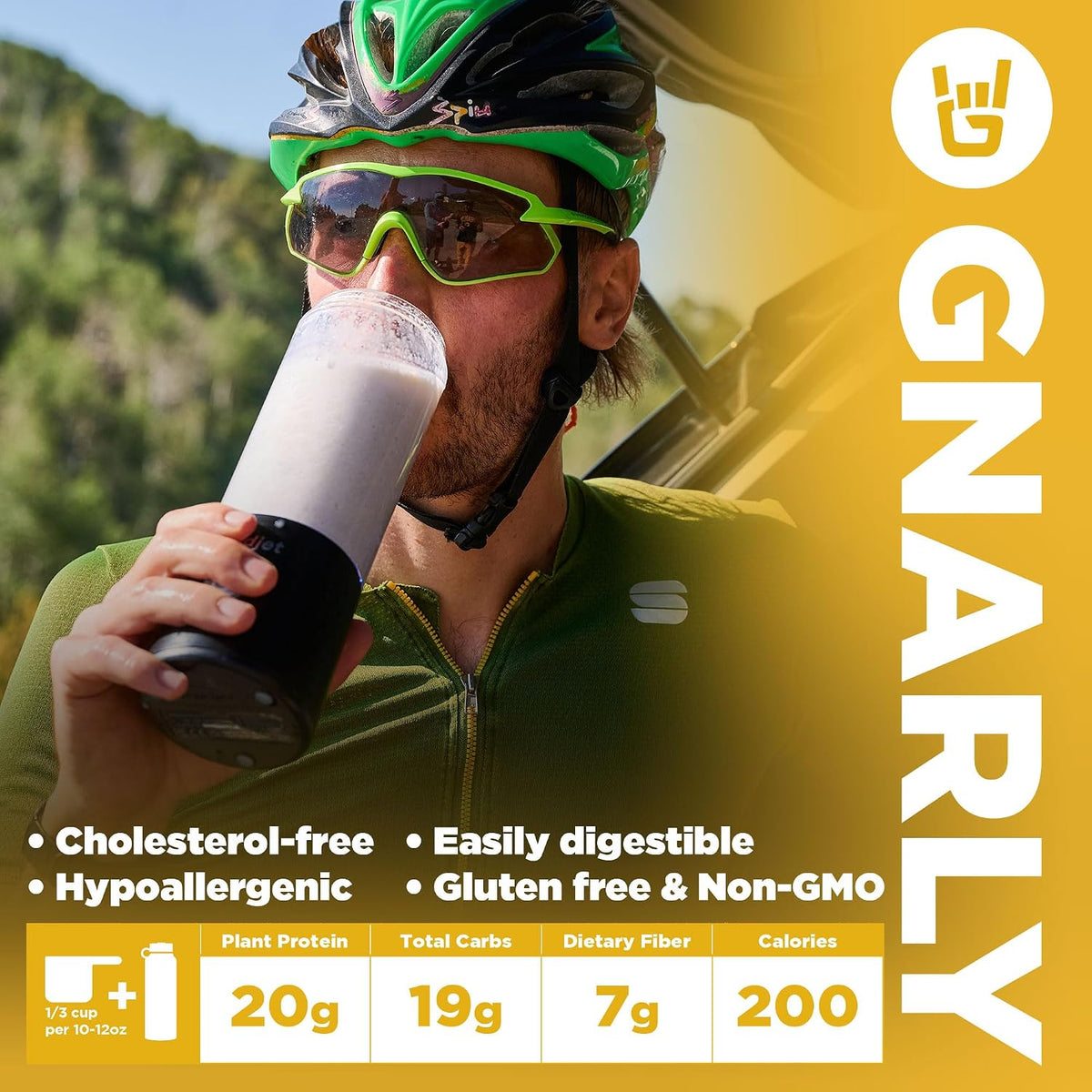 Golden Milk Vegan Protein Powder and Gnarly Preworkout Strawberry Lemonade Caffeine Free (14.82oz)