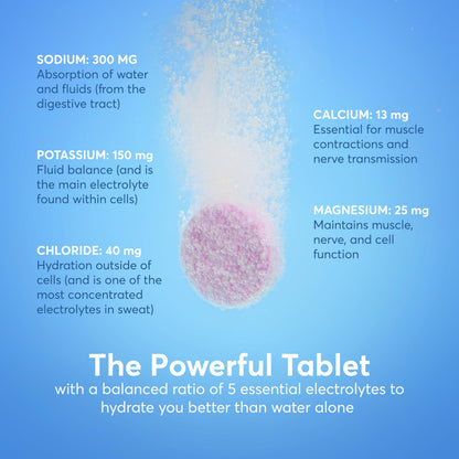 Nuun Sport Electrolyte Tablets with Magnesium, Calcium, Potassium, Chloride & Sodium, Gluten Free & Vegan,