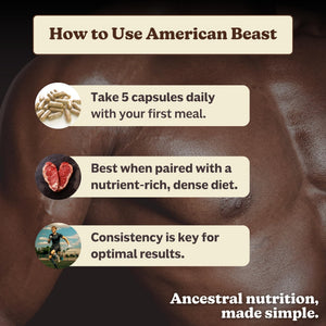 MK Supplements American Beast | Bison Liver & Heart Capsules | ~49x More CoQ10 Than Beef Liver | Regeneratively Raised Bison | 150 Capsules MK SupplementsBuy Supplements Australia