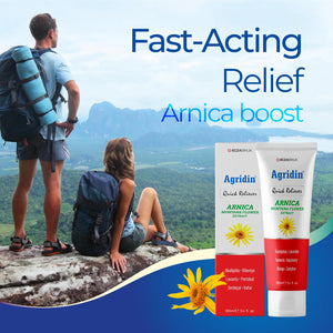Agridin Arnica Pain Relief Cream for Joint & Muscle – Extra Strength Fast-Acting Formula – Targets Back, Knee, Neck, Hand, Foot Aches – Natural Massage Cream for Inflammation & Bruises AgridinBuy Supplements Australia