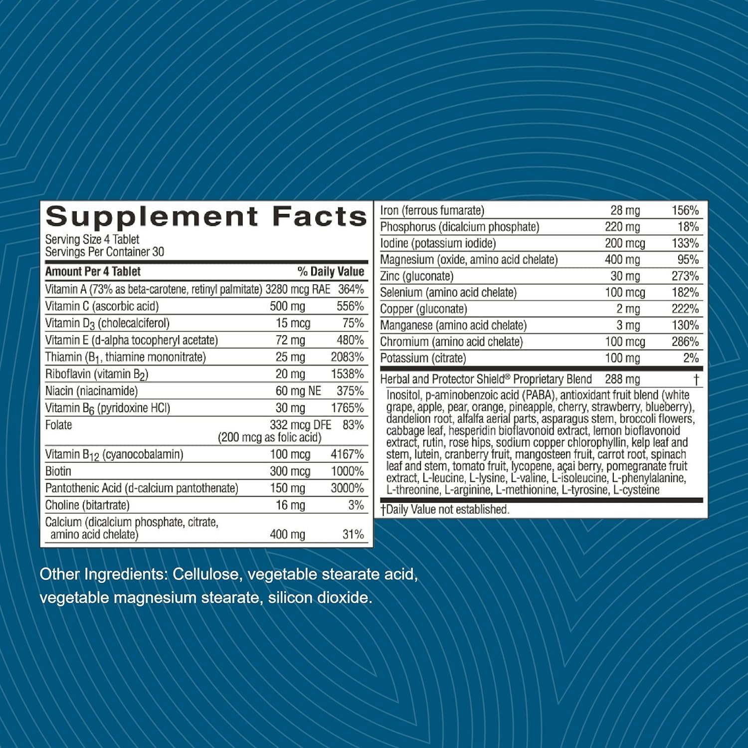 Nature's Sunshine Super Supplemental: Complete Multivitamin with Minerals, Antioxidants & More for Nutritional Gaps, Overall Health, Immune & Energy Support. 120 Tabs Nature's Sunshine buy supplements Au