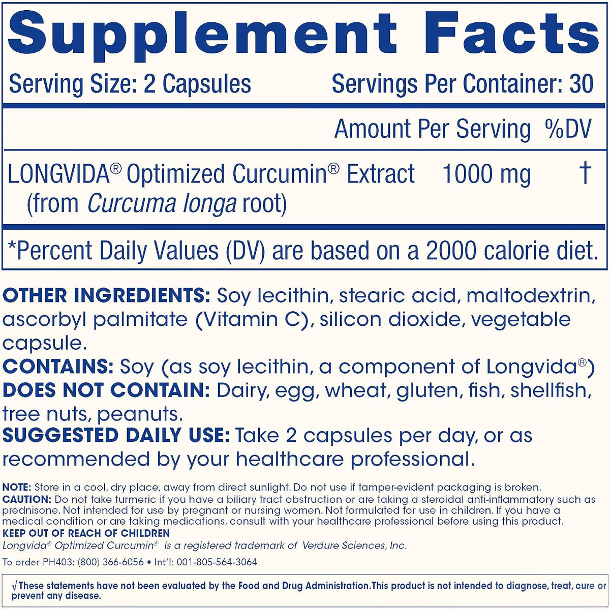 ProHealth Turmeric Curcumin Supplement: 285 Times More Bioavailable - Developed by Neuroscientists. 1000 mg Concentrated Longvida Curcumin Extract Per Serving (60 X 500mg Capsules Per Bottle)
