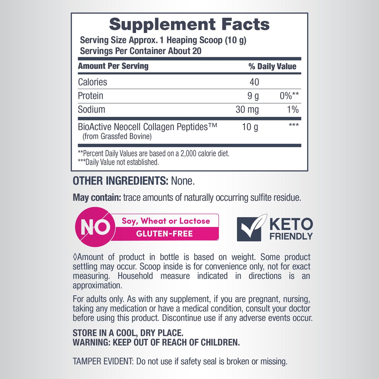 NeoCell Grassfed Collagen Peptides Powder | 7 oz | Unflavored | for Women and Men | Hair, Skin, & Nails NeoCell buy supplements Au