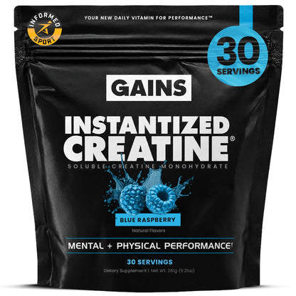Gains in Bulk Instantized Creatine Monohydrate, Unflavored, 100 Servings