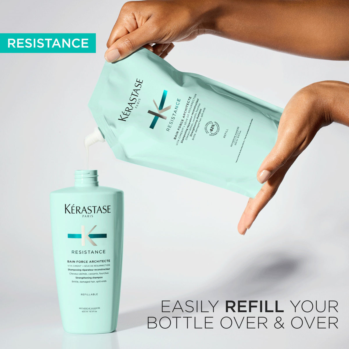 KERASTASE Resistance Strengthening Shampoo for Damage from Heat Styling