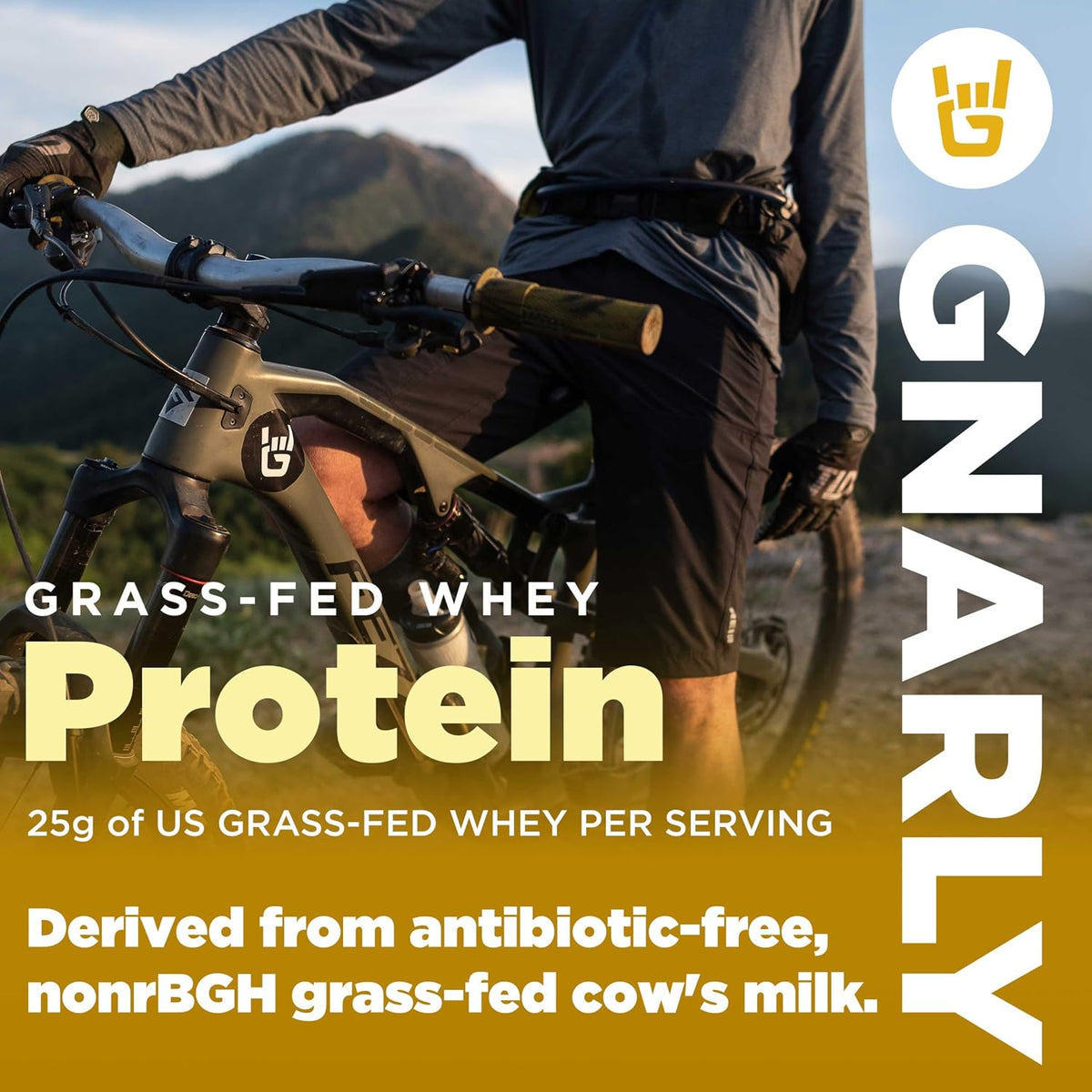 Gnarly Whey Grass-Fed Protein Supplement, Chocolate (32.0oz) and Gnarly Preworkout Strawberry Lemonade (14.82oz)