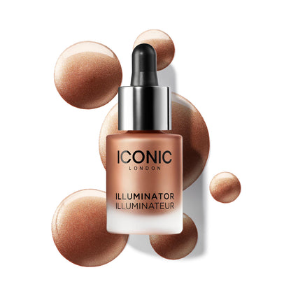 ICONIC LONDON Illuminator | Liquid Highlighting Drops for a Radiant Glow, Cruelty-Free, Vegan Makeup, Glow (Terracotta Bronze) 0.45 Fl oz ICONIC LONDON buy supplements Au