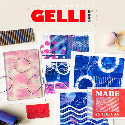 Gelli Arts 5" X 5" 10 Plates Gel Printing Plates - Gel Plate Class Pack, Reusable Printing Items, Printmaking Supplies for School, Clear Monoprinting, Items for Art Classes
