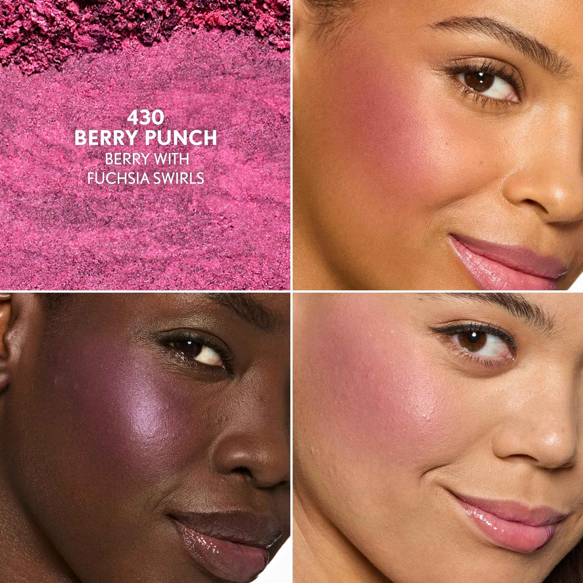 COVERGIRL TruBlend Skin Enhancer Baked Luminous Blush, with Hyaluronic Acid & White Rose Extract, Blends Seamlessly - 430 Berry Punch