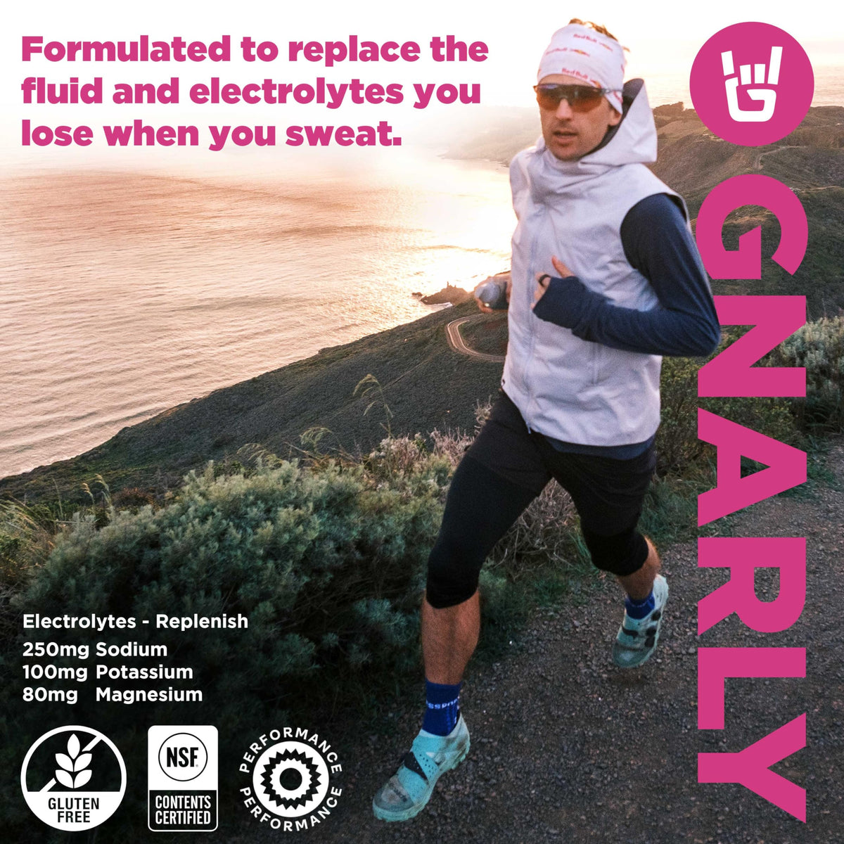 Gnarly Nutrition Hydrate Electrolyte Powder – Orange Pineapple Exercise Hydration Drink Mix – NSF Sport Certified – Electrolyte Solution, Performance & Recovery – Orange Pineapple, 14.10 oz