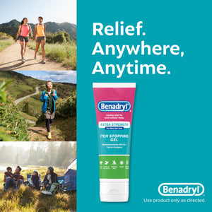 Benadryl Extra Strength Anti Itch Relief Gel, 2% Diphenhydramine HCl, Relief from Insect Bites, Sunburn & More, Great for Camping Essentials, 3.5 fl oz Benadryl buy supplements Au