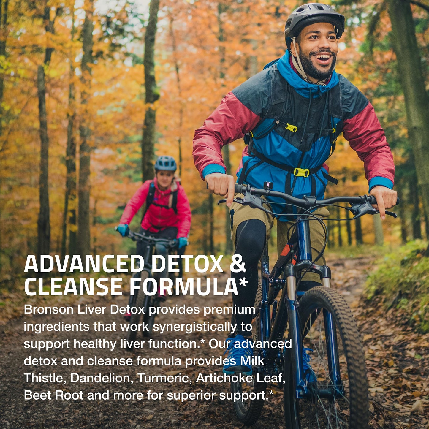 Bronson Liver Detox Advanced Detox & Cleansing Formula Supports Health Liver Function with Milk Thistle, Dandelion Extract, Turmeric, Artichoke Leaf & More