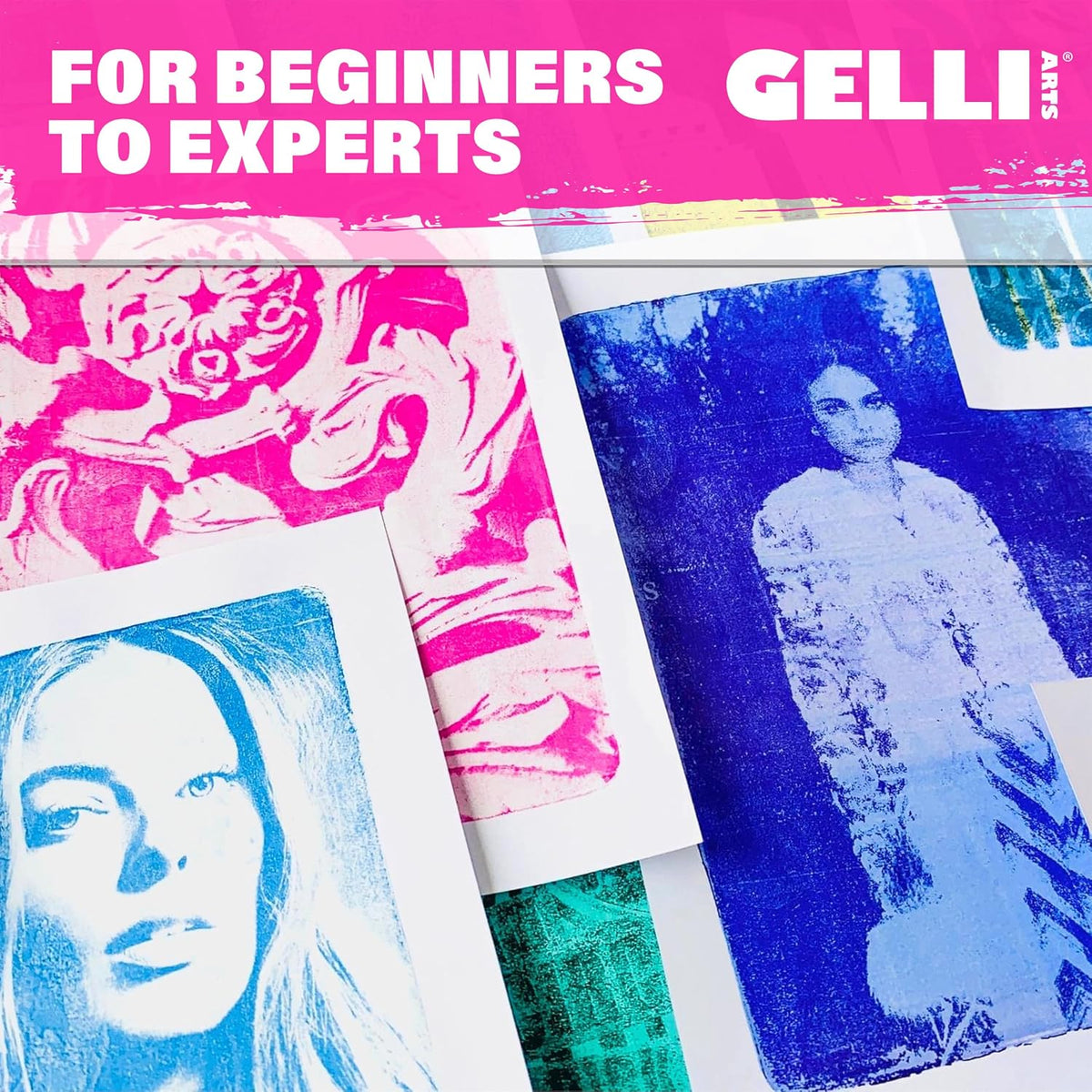 Gelli Arts Gel Printing Plate - 8" X 10" Gel Plate, Reusable Gel Printing Plate, Printmaking Gelli Plate for Art, Clear Gel Monoprinting Plate, Gel Plate Printing for Arts and Crafts