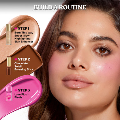 Too Faced Love Flush Blush Glowing Liquid Blush | Liquid Blush, Blendable, Luminous Blush that leaves a Flush of Color | Layer over makeup or wear alone for a natural look, Head Over Heels, 0.20 Fl Oz
