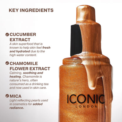 ICONIC LONDON Prep-Set-Glow | Hydrating + Setting + Glowing Spray, 3-in-1 Formula for a Dewy, Radiant Finish, Cruelty-Free, Vegan Makeup, 4.22 Fl oz ICONIC LONDON buy supplements Au