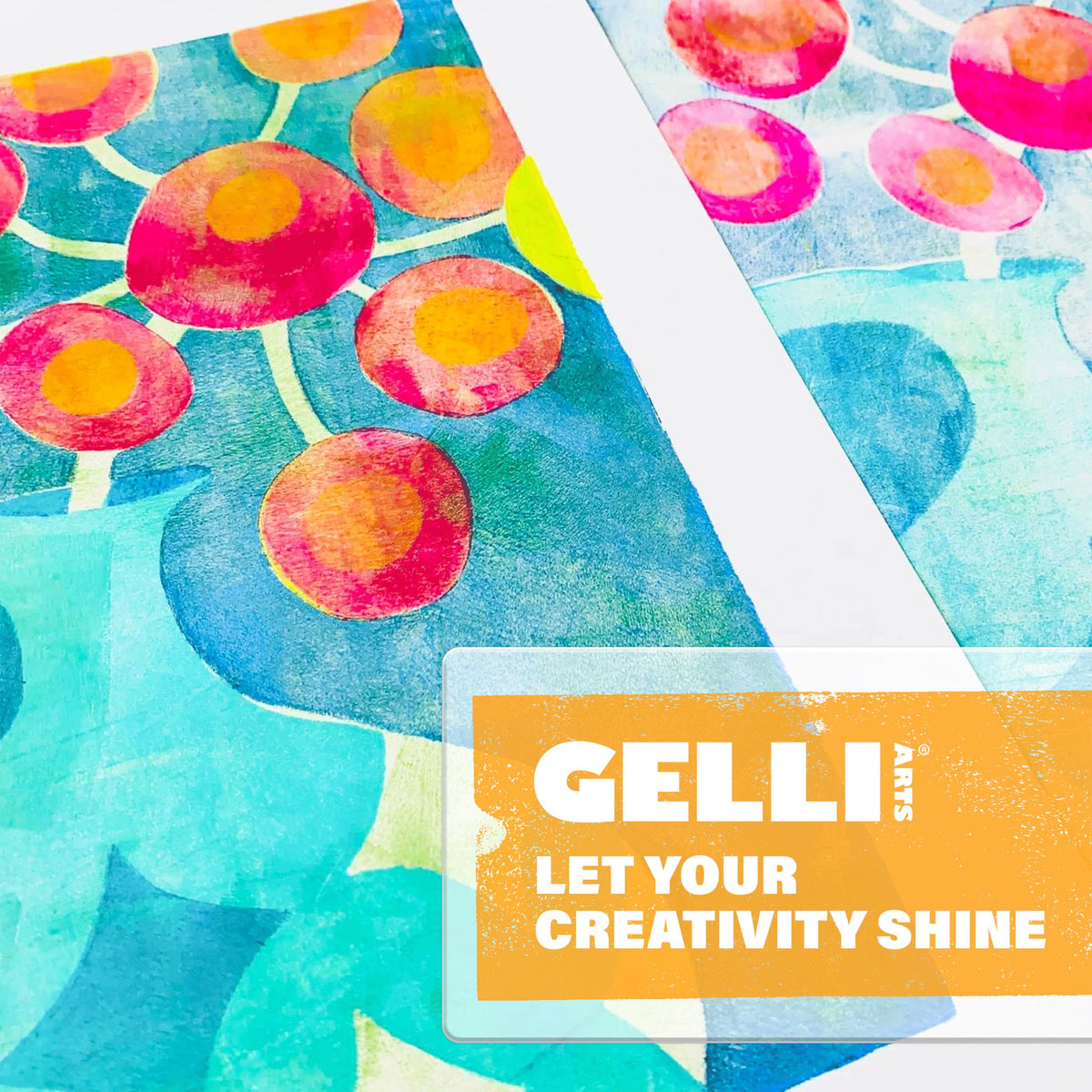 Gelli Arts Gel Printing Plate - 8" X 10" Gel Plate, Reusable Gel Printing Plate, Printmaking Gelli Plate for Art, Clear Gel Monoprinting Plate, Gel Plate Printing for Arts and Crafts