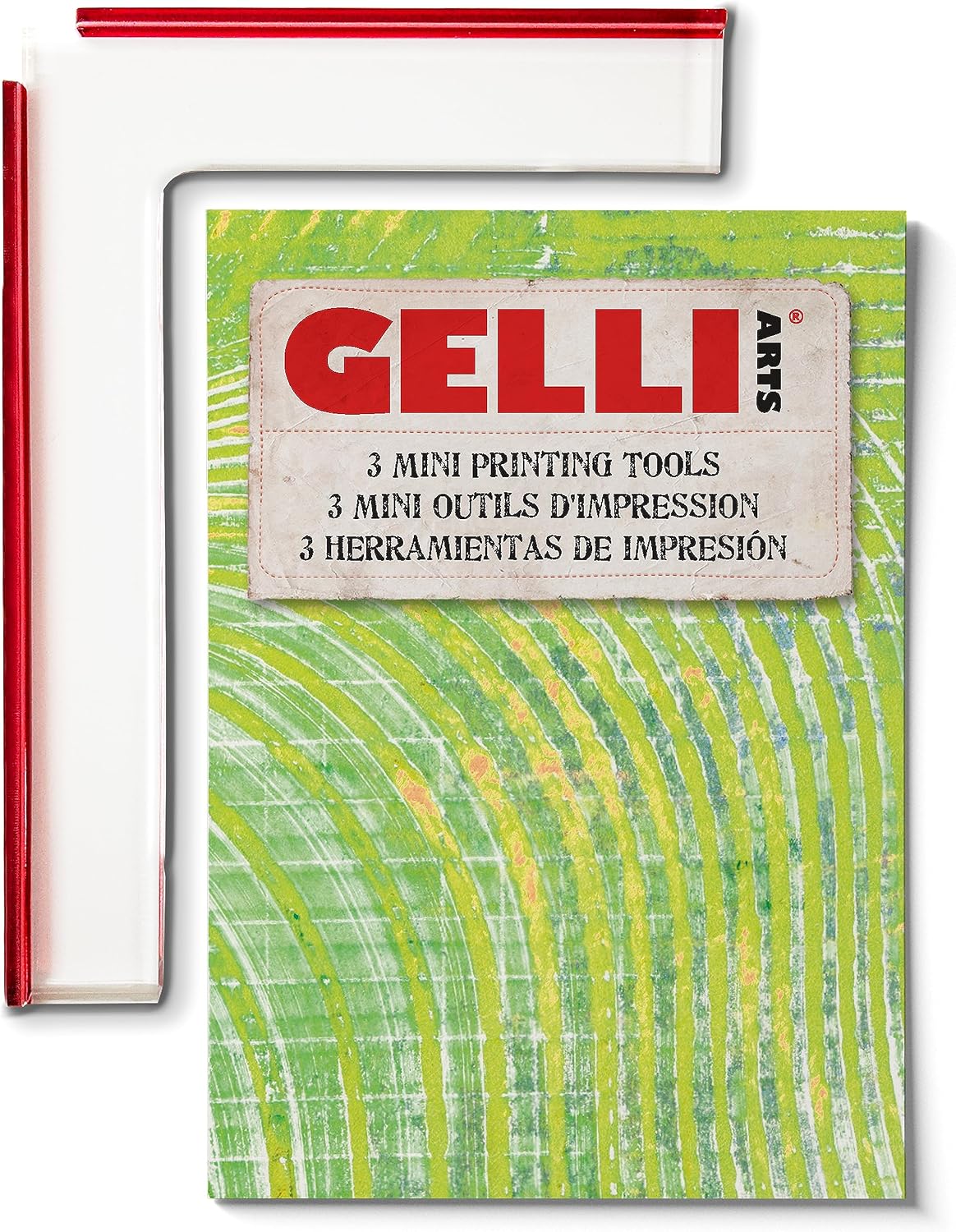 Gelli Arts 5 X 7 Printmaking Positioner Mini Placement Tool - Paper Positioning Tool Gel Printing Plate, Clear Acrylic Alignment Device, Art Gadget for Gel Printing