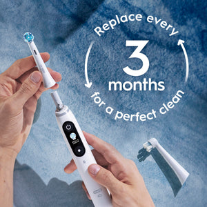 Suplement ​Oral-B iO Series Ultimate Clean Electric Toothbrush Replacement Brush Heads for an Oral-B Electric Toothbrush, 2 Count, White - VelvetGlow USA