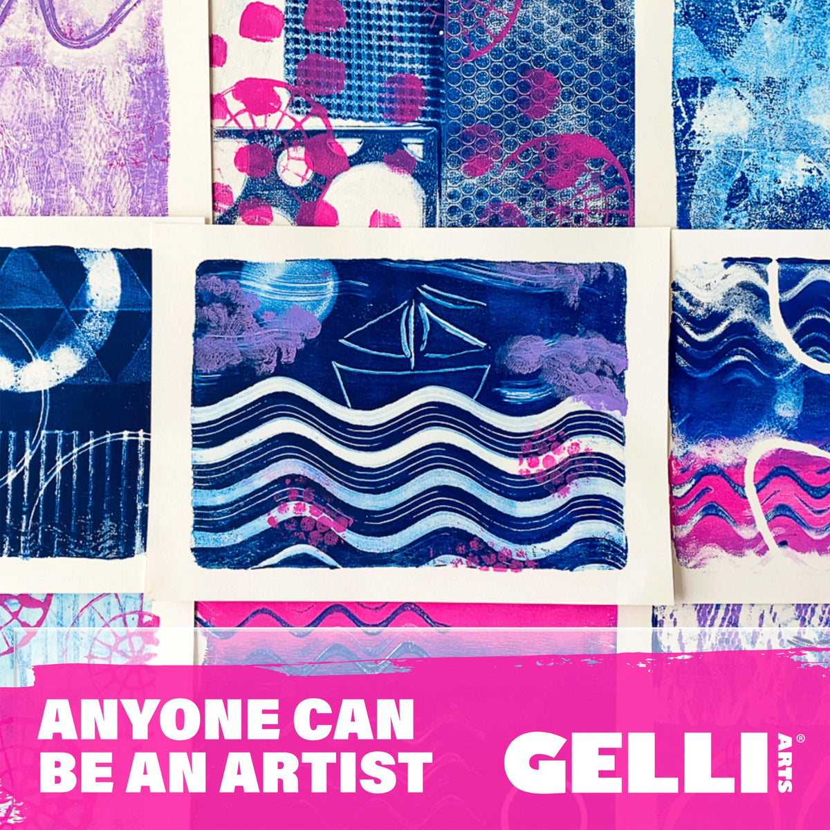 Gelli Arts Gel Printing Plate - 8" X 10" Gel Plate, Reusable Gel Printing Plate, Printmaking Gelli Plate for Art, Clear Gel Monoprinting Plate, Gel Plate Printing for Arts and Crafts