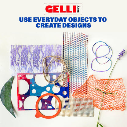 Gelli Arts 5 X 7 Printmaking Positioner Mini Placement Tool - Paper Positioning Tool Gel Printing Plate, Clear Acrylic Alignment Device, Art Gadget for Gel Printing
