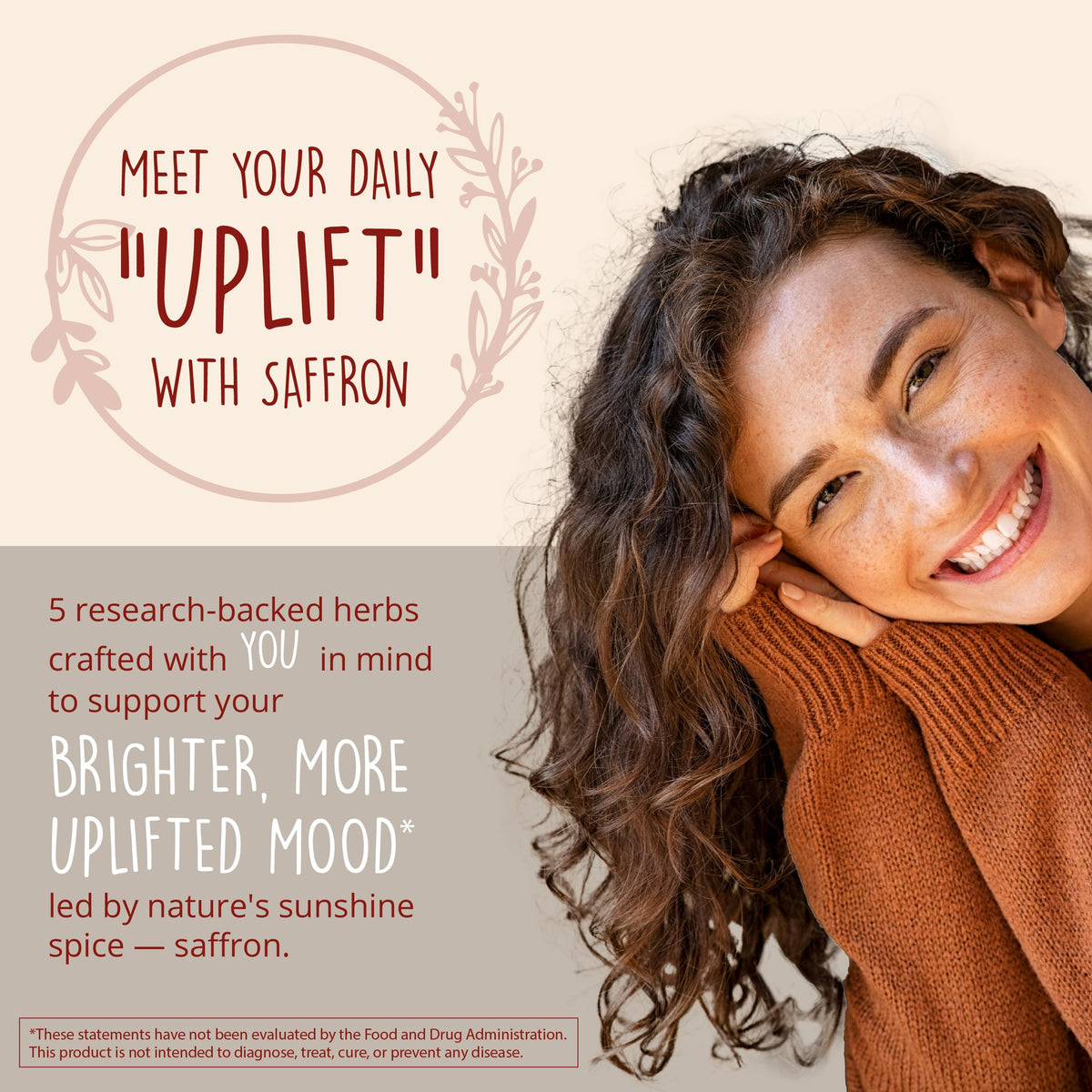 Joy-Filled Mood Support Supplement + St. John's Wort, Plant-Based, 60 Ct