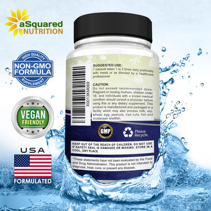 aSquared Nutrition Proprietary Magnesium 500mg – High Absorption Magnesium Citrate & Oxide – 180 Veggie Capsules, 180 Day Supply