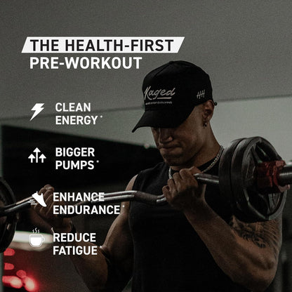 Kaged Original Pre Workout Powder | Fruit Punch | Pre-Workout with Creatine, Beta Alanine, L-Citrulline, BCAAs | 274 mg Caffeine | Pre Supplements for Men & Women | 20 Servings