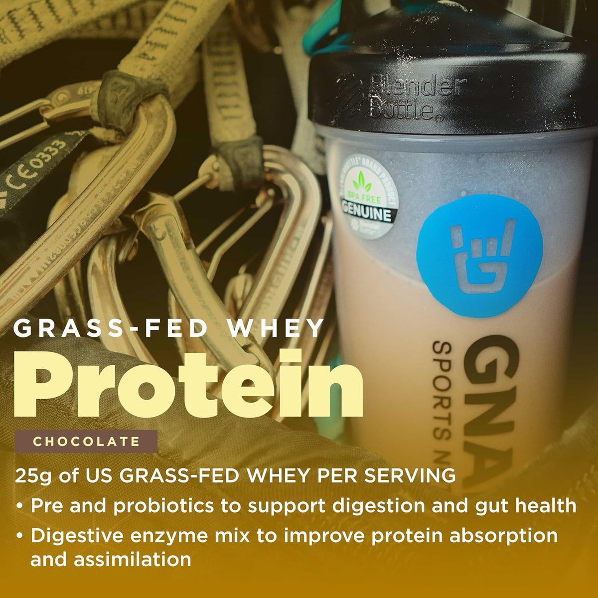 Gnarly Whey Grass-Fed Protein Supplement, Chocolate (32.0oz) and Gnarly Preworkout Strawberry Lemonade (14.82oz)